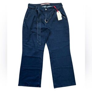 Standards & Practices Dark Wash High-Rise Belted Jeans/NWT/ Size 16x32